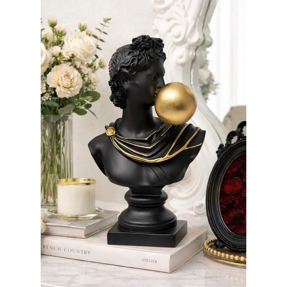 Apollo Statue Greek Gold Mythology Pop Art Baroque Bubble Gum Victorian Art Deco